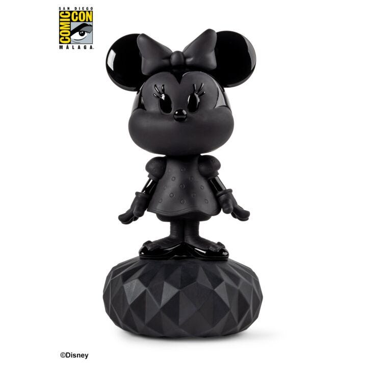 Minnie Total Black Sculpture in Lladró
