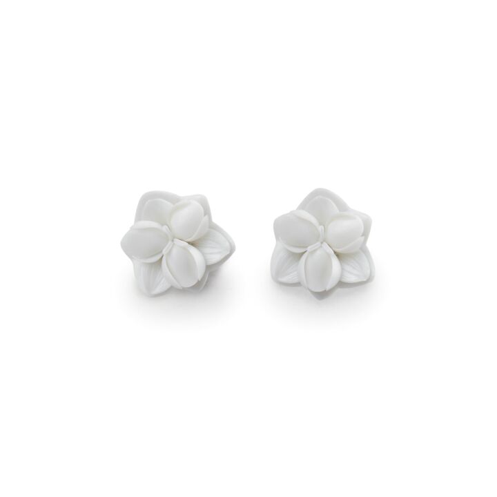 Orchid Stud Earrings in Lladró