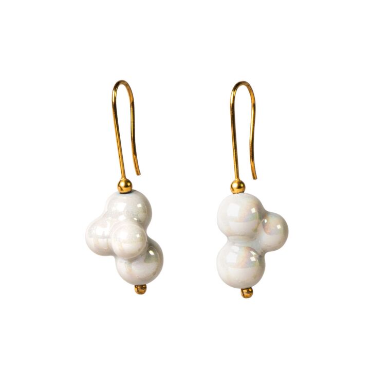 Bubbles earrings in Lladró