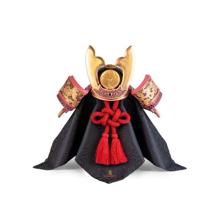 Samurai Helmet Figurine in Lladró