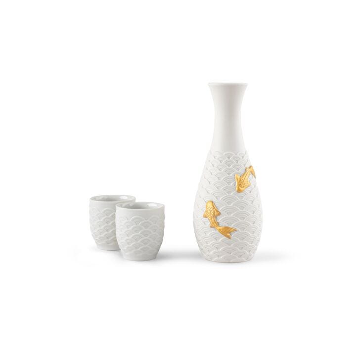 Koi sake set in Lladró