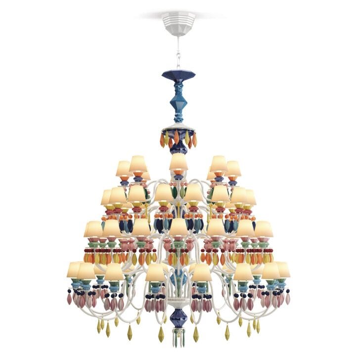 Belle de Nuit 56 Lights Chandelier. Multicolor (US) in Lladró