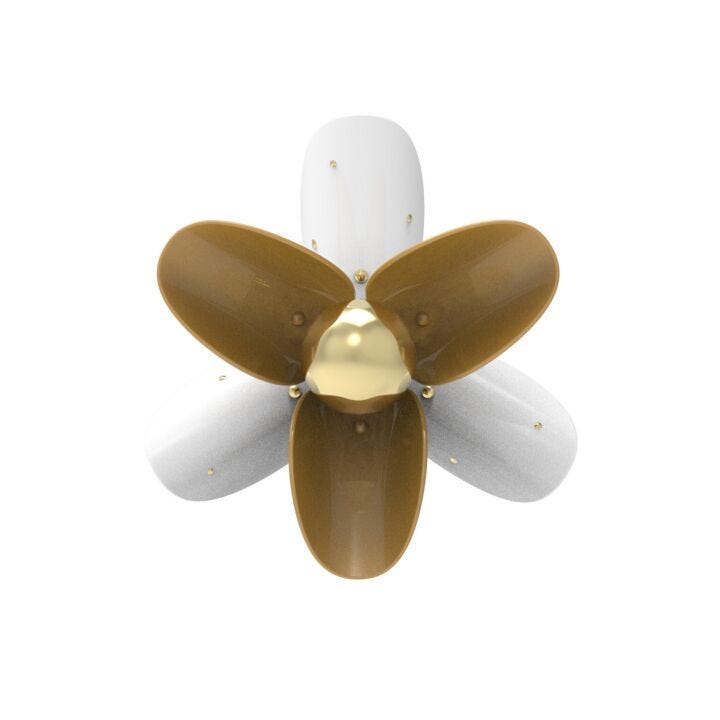 Blossom Wall Sconce. White and gold. (CE/UK/CCC) in Lladró