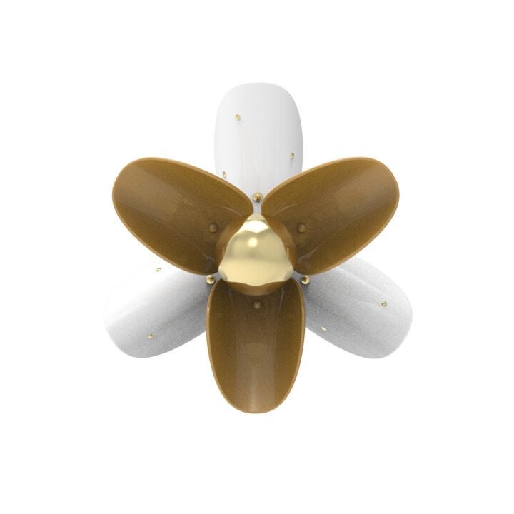 Blossom Wall Sconce. White and gold. (US) in Lladró