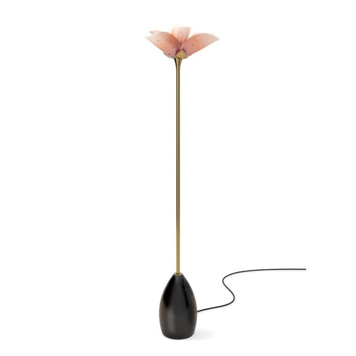 Blossom Floor Lamp. Pink and Golden Luster. (CE) in Lladró