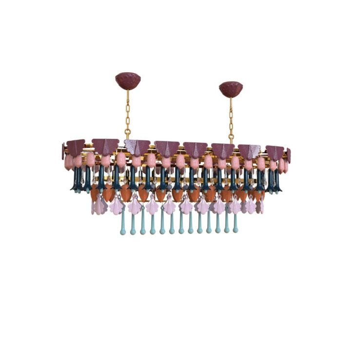 Seasons Chandelier oval 150 in Lladró