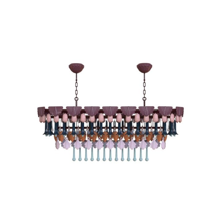 Seasons Chandelier oval 150 in Lladró