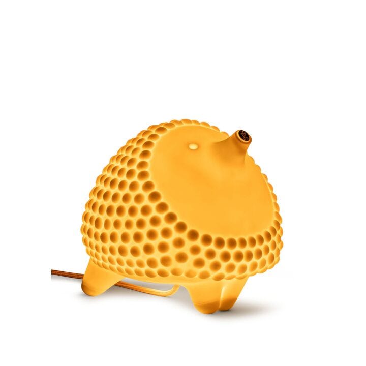 Hedgehog table lamp (CE) in Lladró