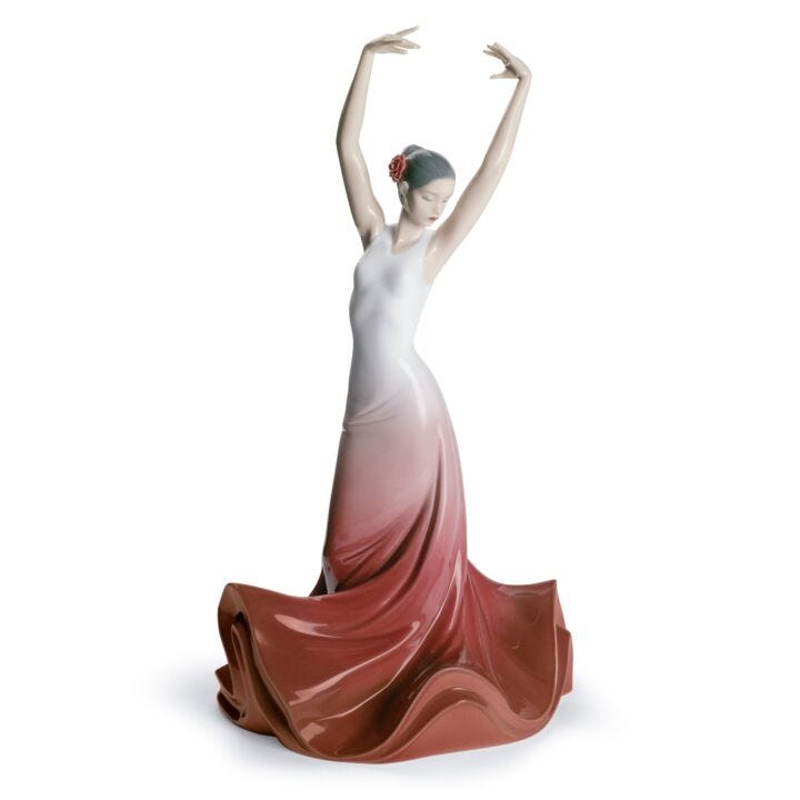 Heart of Spain Flamenco Woman Figurine in Lladró