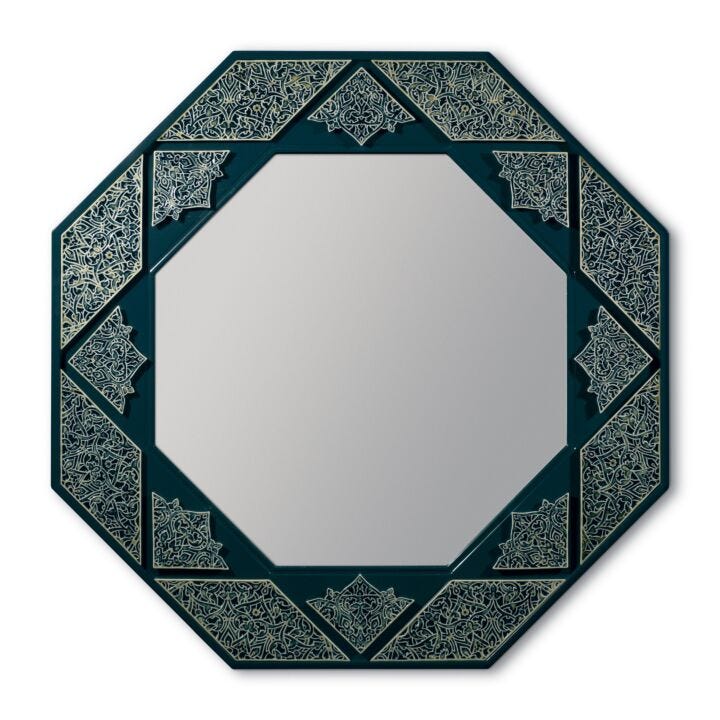 Arabesque Eight Sided Wall Mirror in Lladró