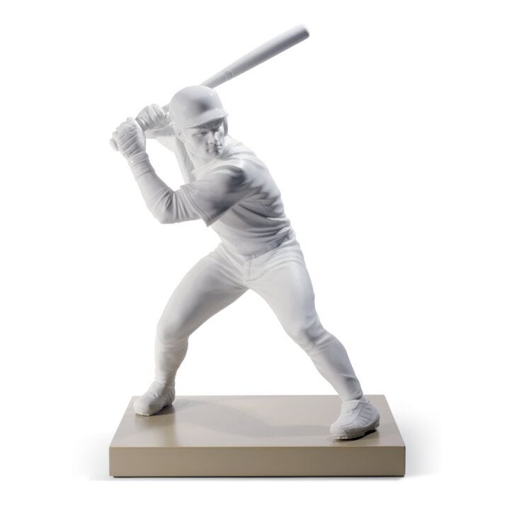 Swing for The Fences Baseball Figurine in Lladró