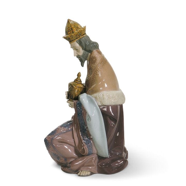 Figurina Natività re Gaspare in Lladró