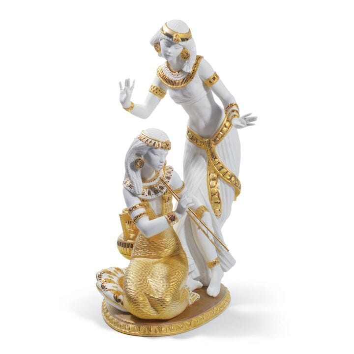 Dancers from The Nile Figurine. Golden Lustre. Limited Edition in Lladró