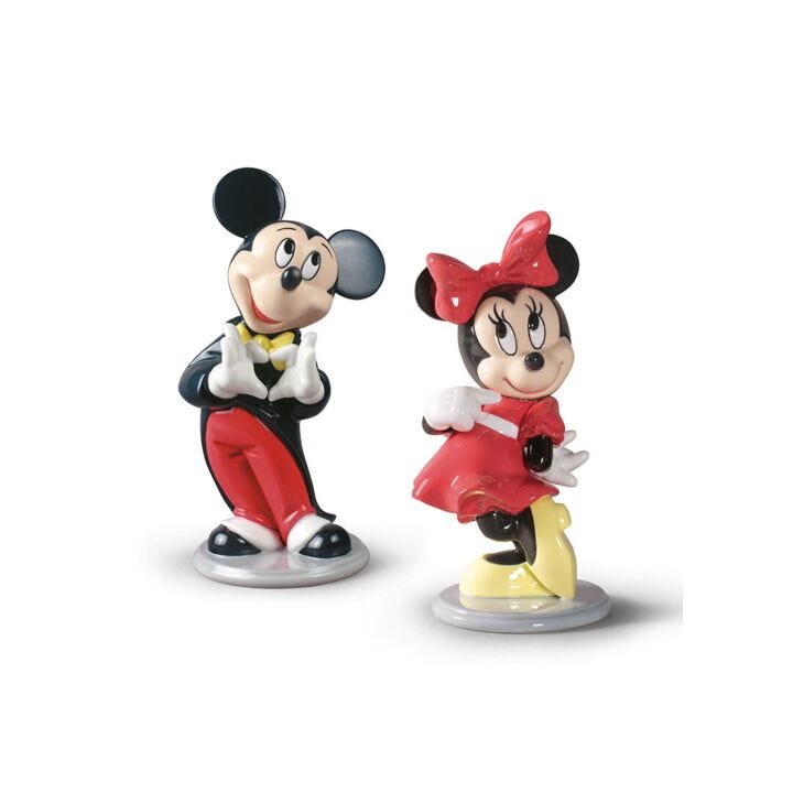 Mickey and Minnie Set in Lladró