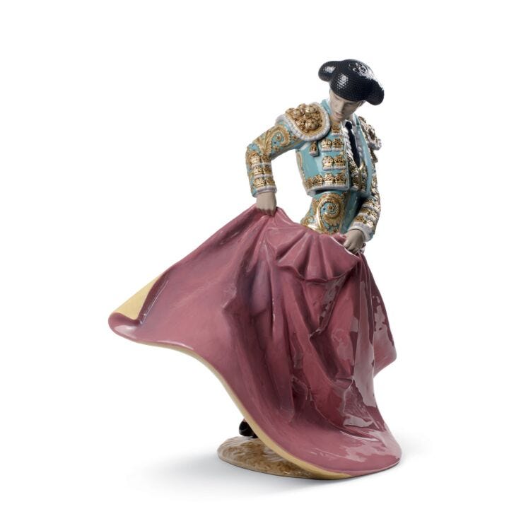 Scultura Il matador. (Verde). Edizione limitata in Lladró