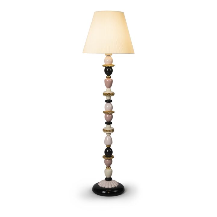 Firefly Floor Lamp. Pink and Golden Luster. (US) in Lladró