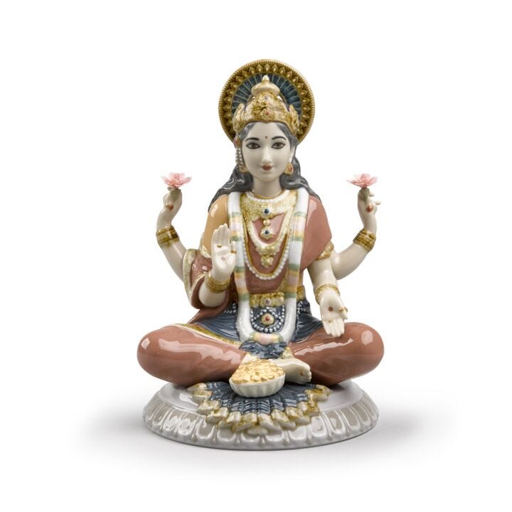 Figurina Dea Lakshmi in Lladró