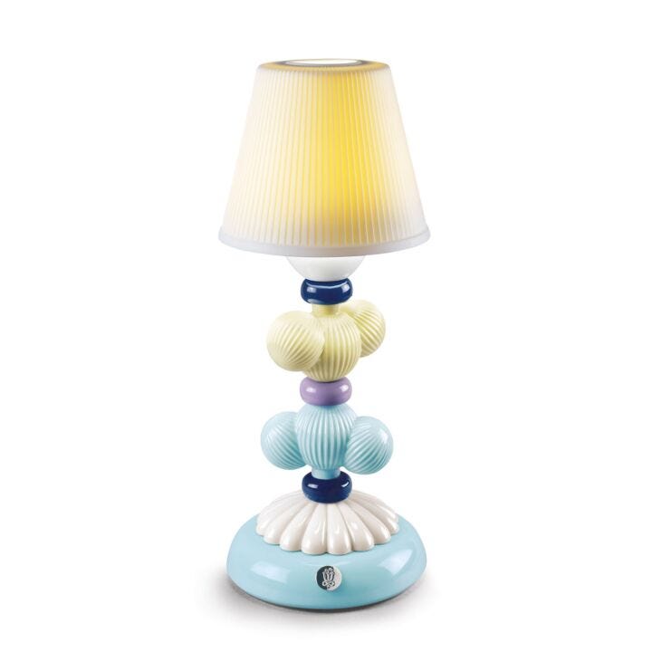Cactus Firefly Table Lamp. Yellow and Blue in Lladró