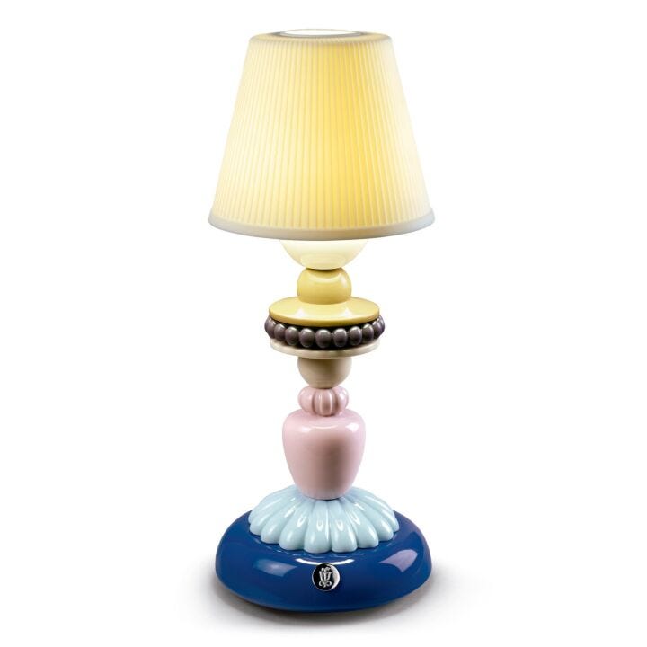 Sunflower Firefly Table Lamp. Blue in Lladró
