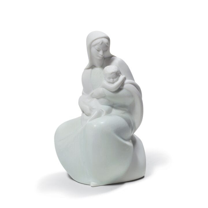 Virgin with children figurine in Lladró