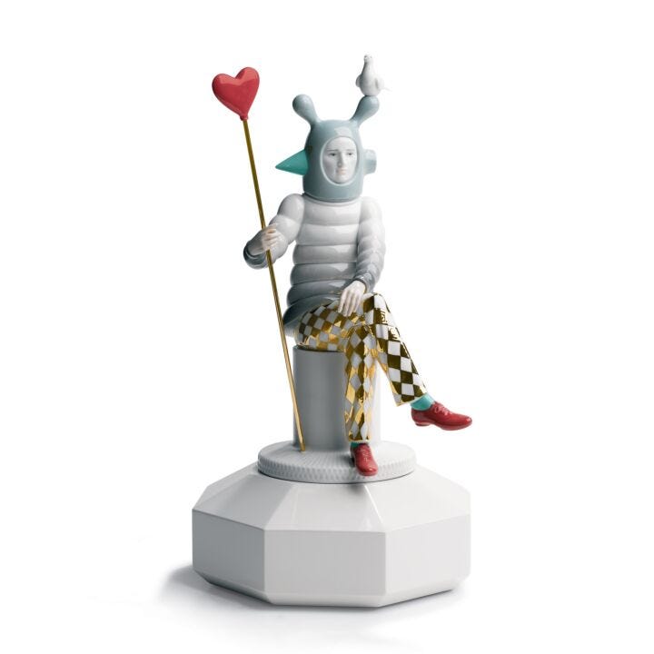 The Lover II Figurine. By Jaime Hayon in Lladró