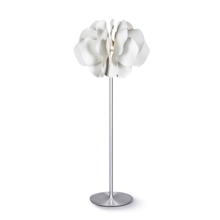 Nightbloom Floor Lamp. White. (CE) in Lladró