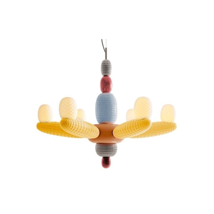 Soft Blown Chandelier in Lladró