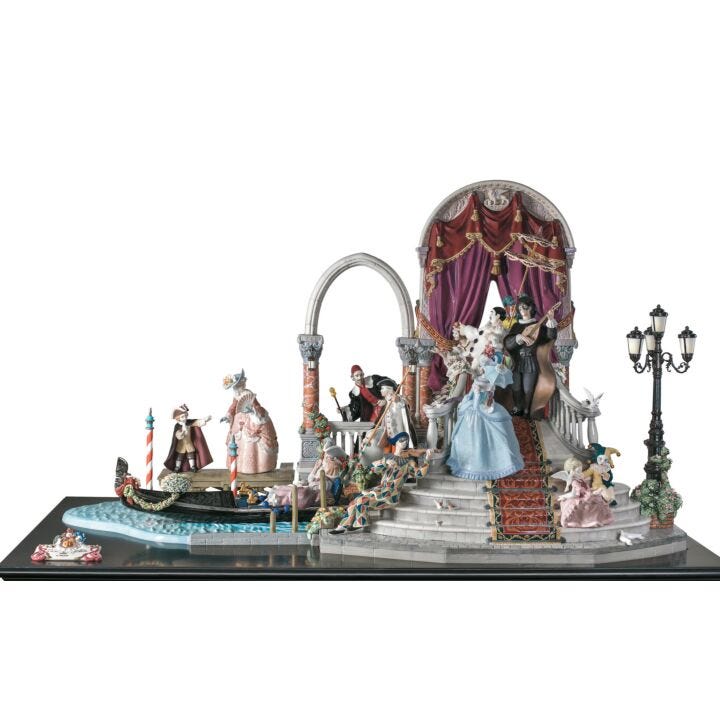 Carnival in Venice Sculpture. Limited Edition in Lladró