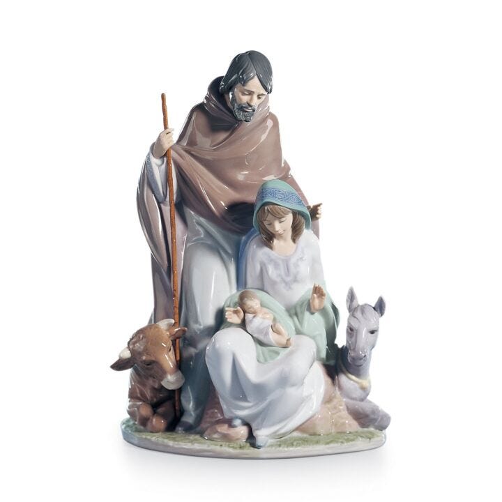 Joyful Event Nativity Figurine in Lladró
