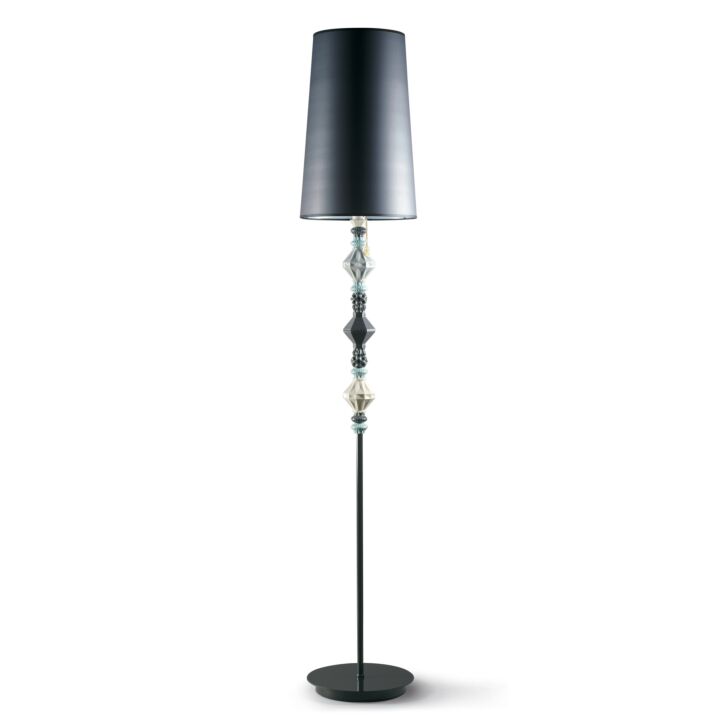 Belle de Nuit Floor Lamp II. Black (UK) in Lladró
