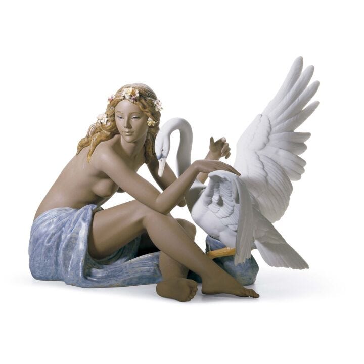 Leda and The Swan Figurine in Lladró