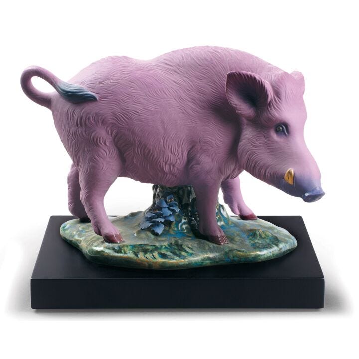 The Boar Figurine. Limited Edition in Lladró