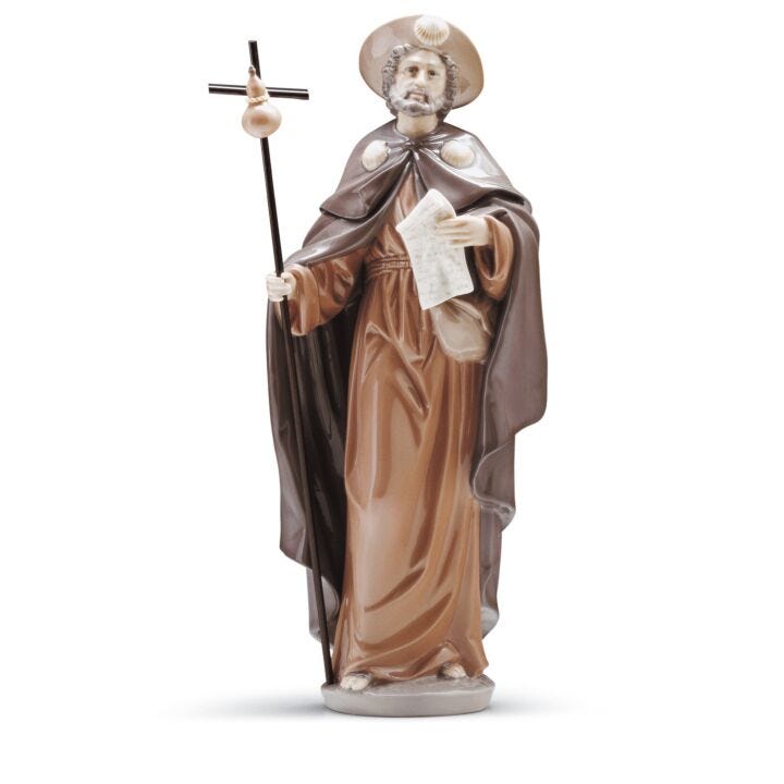 Saint James The Pilgrim Figurine in Lladró