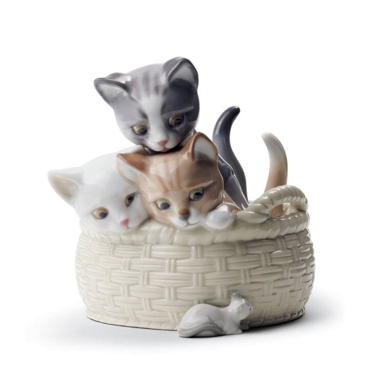 Curious Kittens Figurine in Lladró