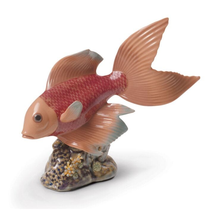 Underwater Calm Fish Figurine in Lladró