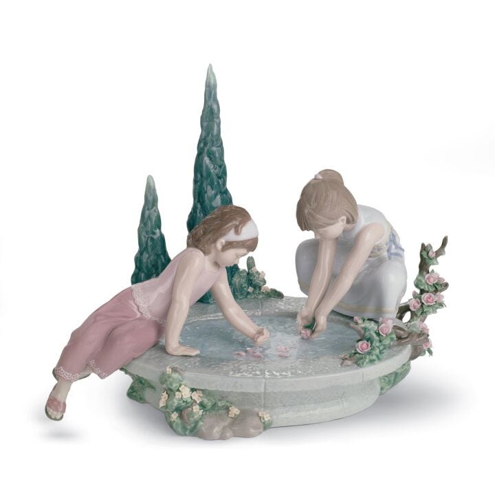 Petals in The Pond Children Figurine in Lladró