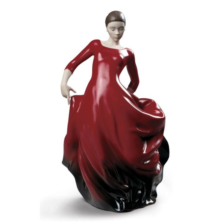 Figurina Donna Bulería. Rosso in Lladró