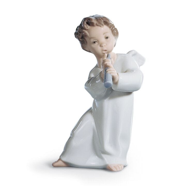 Angel with Flute Figurine in Lladró