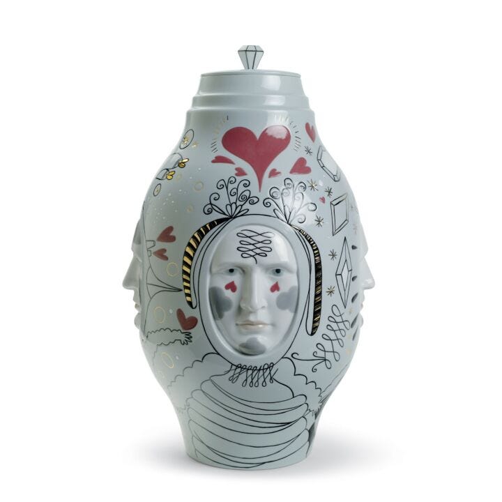 Conversation Vase. Limited Edition in Lladró