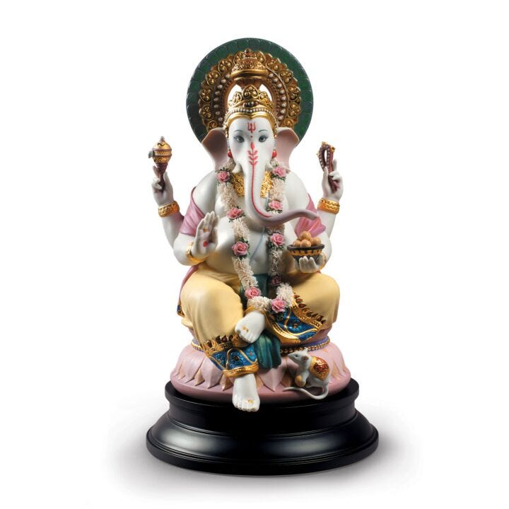 Lord Ganesha Sculpture. Limited Edition in Lladró