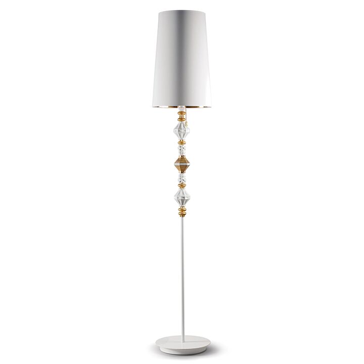 Belle de Nuit Floor Lamp II. Golden Luster (UK) in Lladró