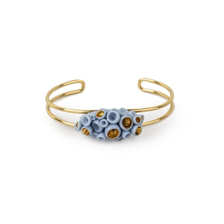 Coral Blue Reef Metal Bracelet in Lladró