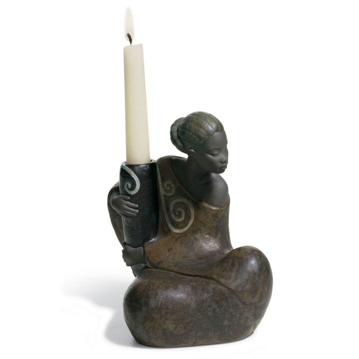 The Pulse of Africa Candle Holder in Lladró