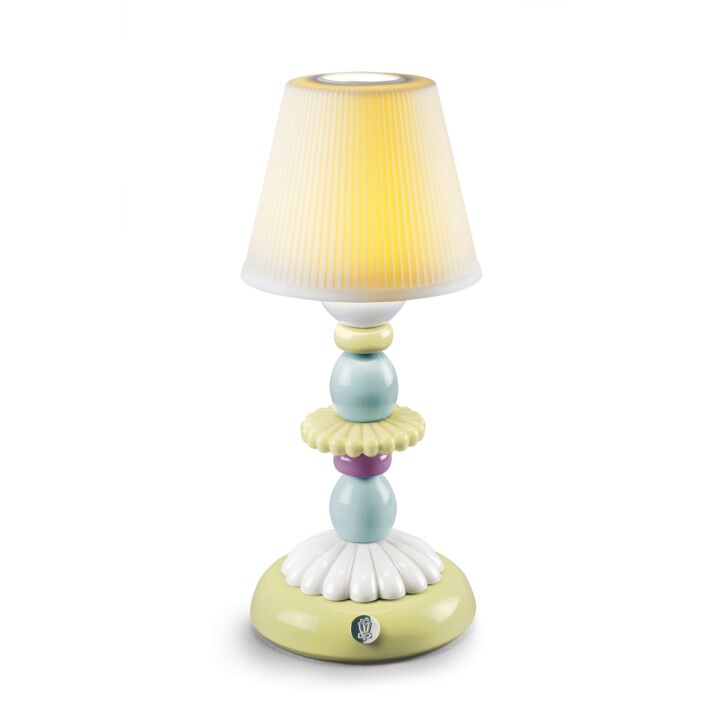 Lotus Firefly Table Lamp. Green and Blue in Lladró