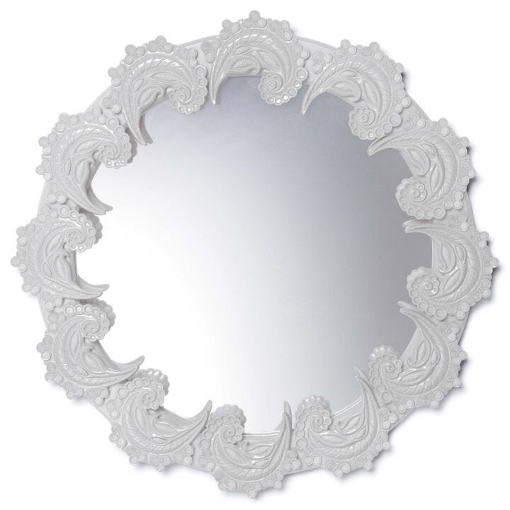 Espejo espirales (blanco) en Lladró