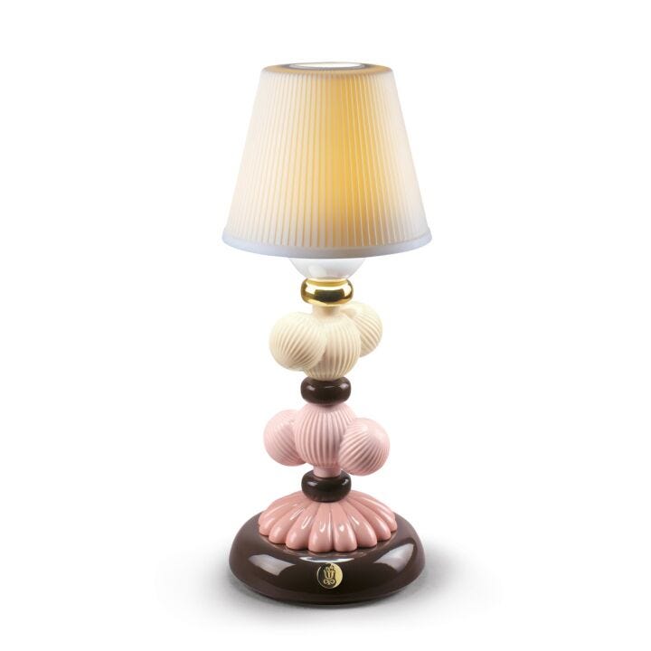 Cactus Firefly Golden Fall Table Lamp. Pink in Lladró