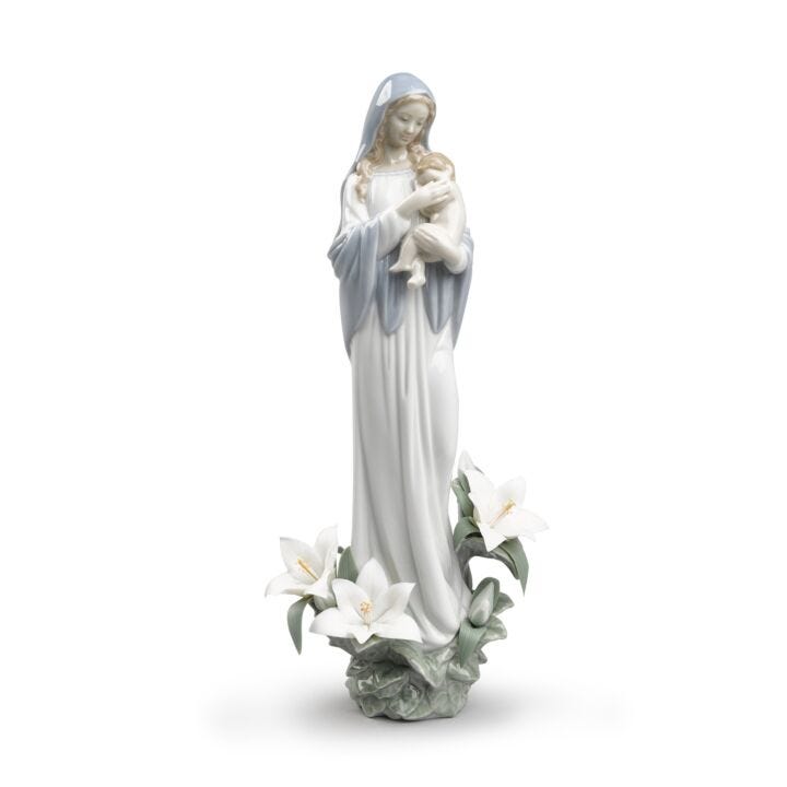 Figura virgen Madonna de las flores en Lladró