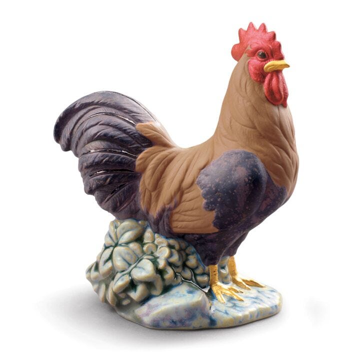 The Rooster Figurine. Mini in Lladró