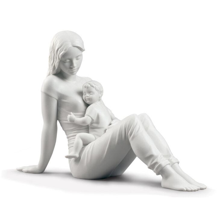 Figurina L'amore di una madre. Bianco opaco in Lladró