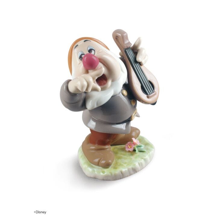 Sneezy Snow White Dwarf Figurine in Lladró
